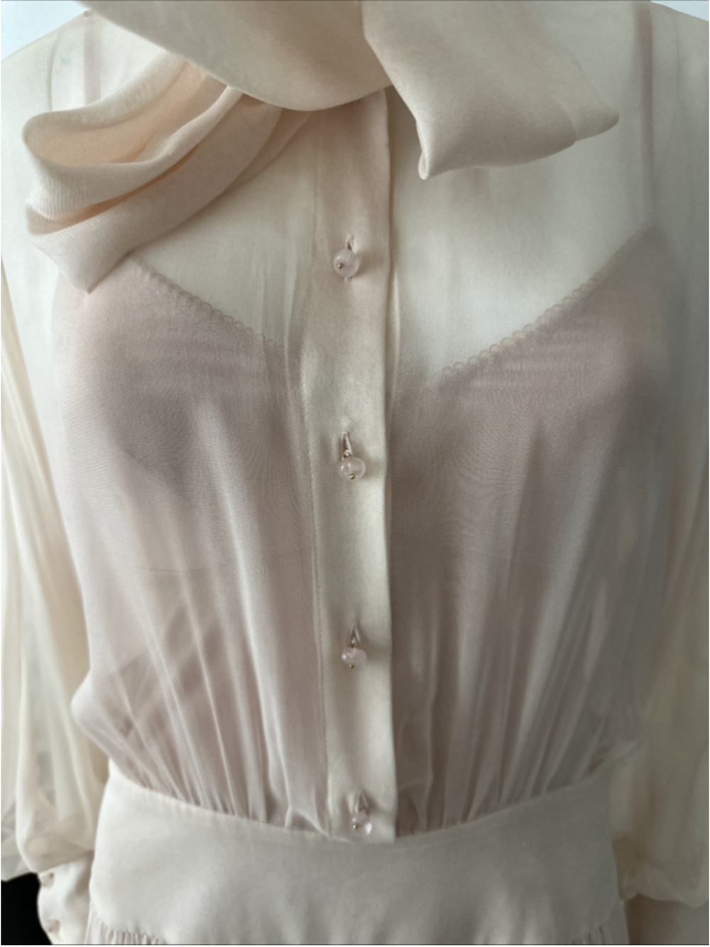 Zimmermann Belted Floral Print Chiffon Maxi Dress Powder Size 2 - Picture 6 of 16
